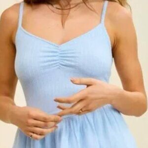 Aerie At The Barre Mini Dress Sleeveless Tiered Crocheted Size-XXL